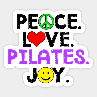 Peace Love Pilates Joy Sticker